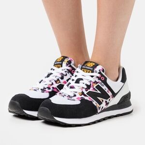 New Balance 574 Muli-Camo Trainers Sneakers Animal Print WL574WP2 Womens 9.5 NEW